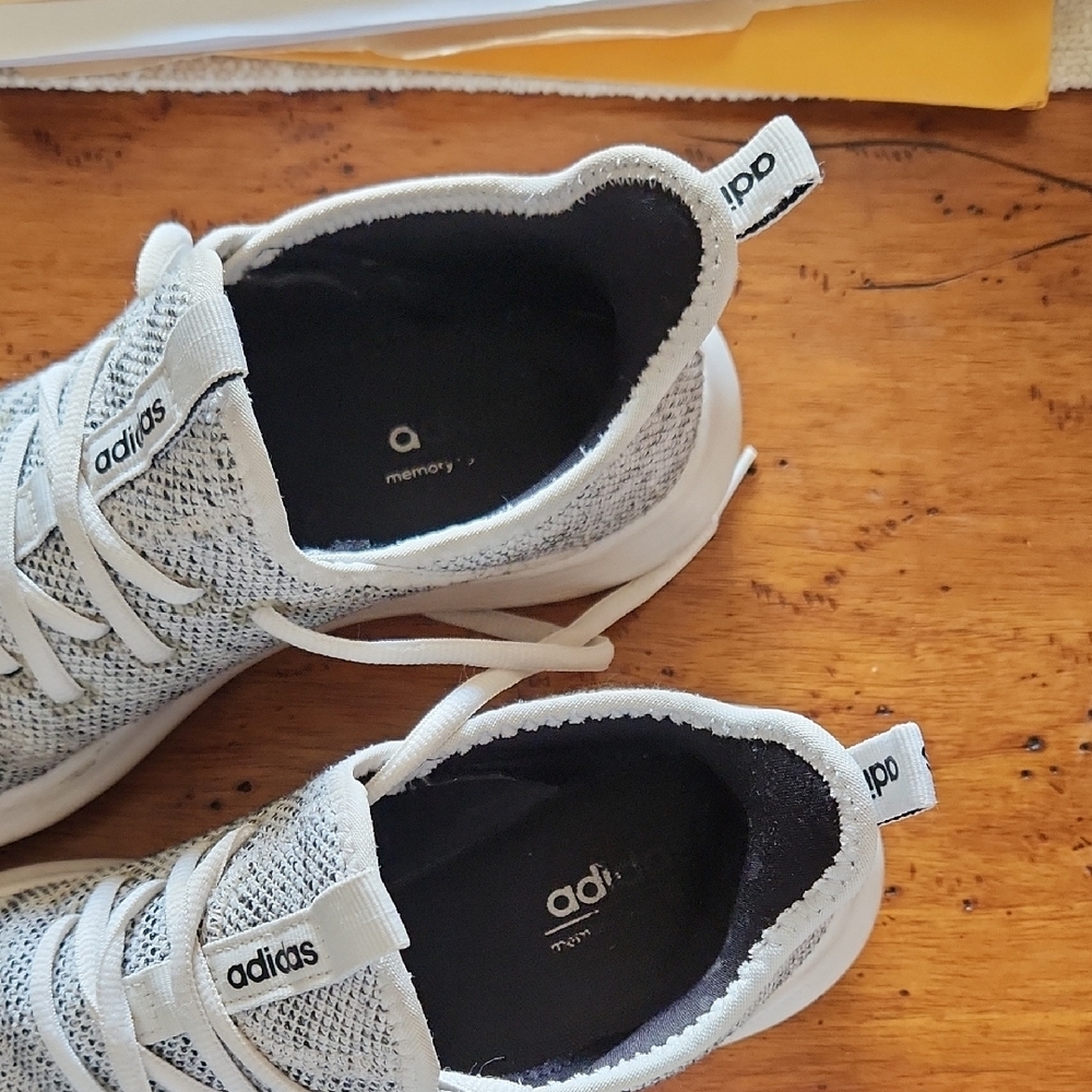 Adidas Women's Black and White Knit Sneakers - Picture 9 of 11